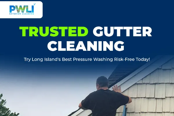 Gutter cleaning service in Woodbury NY by Pressure Wash Long Island
